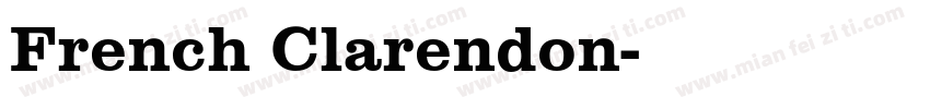 French Clarendon字体转换